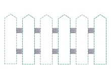 Stickdatei - Gartenzaun Doodle